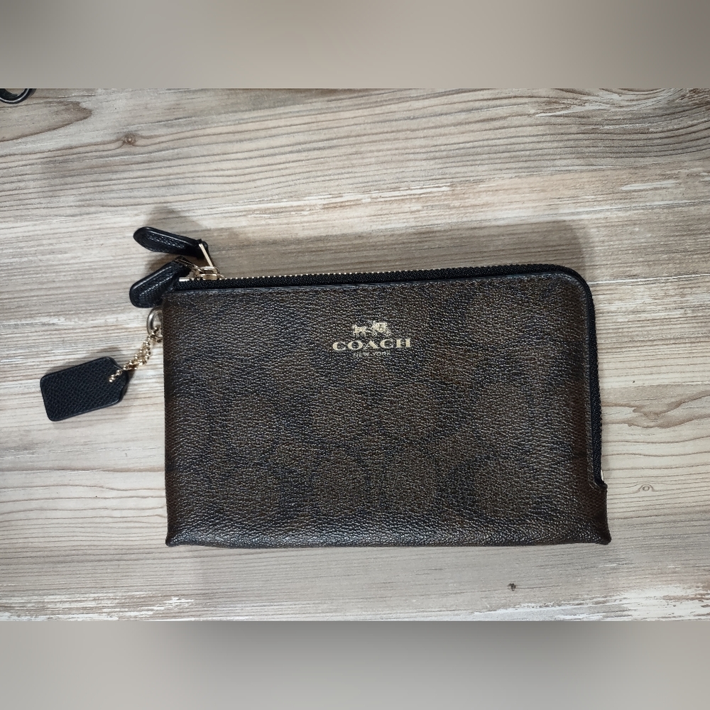 Coach Double Corner Zip